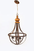 Lustre De Ferro Rústico ( 3 Lampadas)