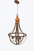 Lustre De Ferro Rústico ( 3 Lampadas)