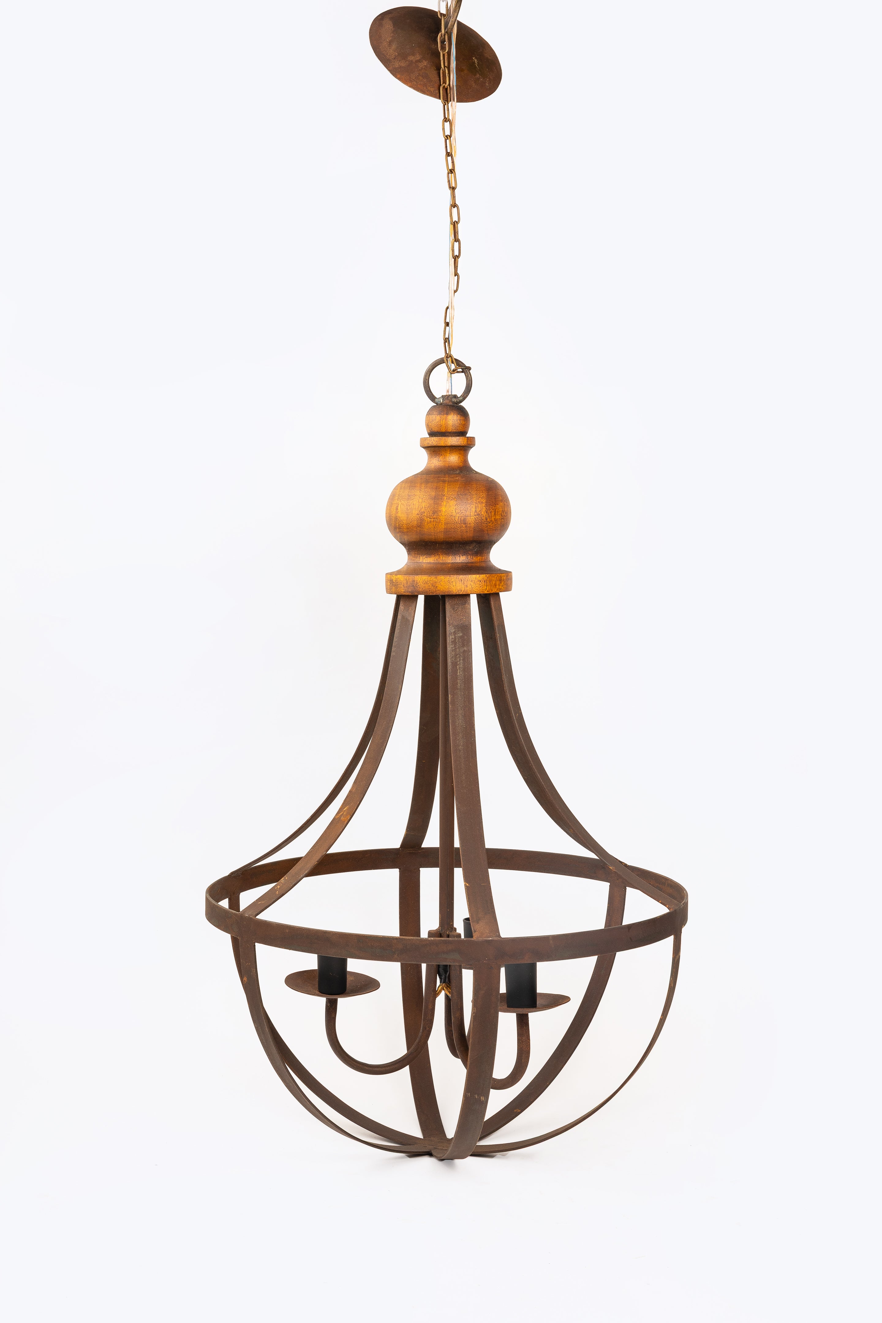 Lustre De Ferro Rústico ( 3 Lampadas)