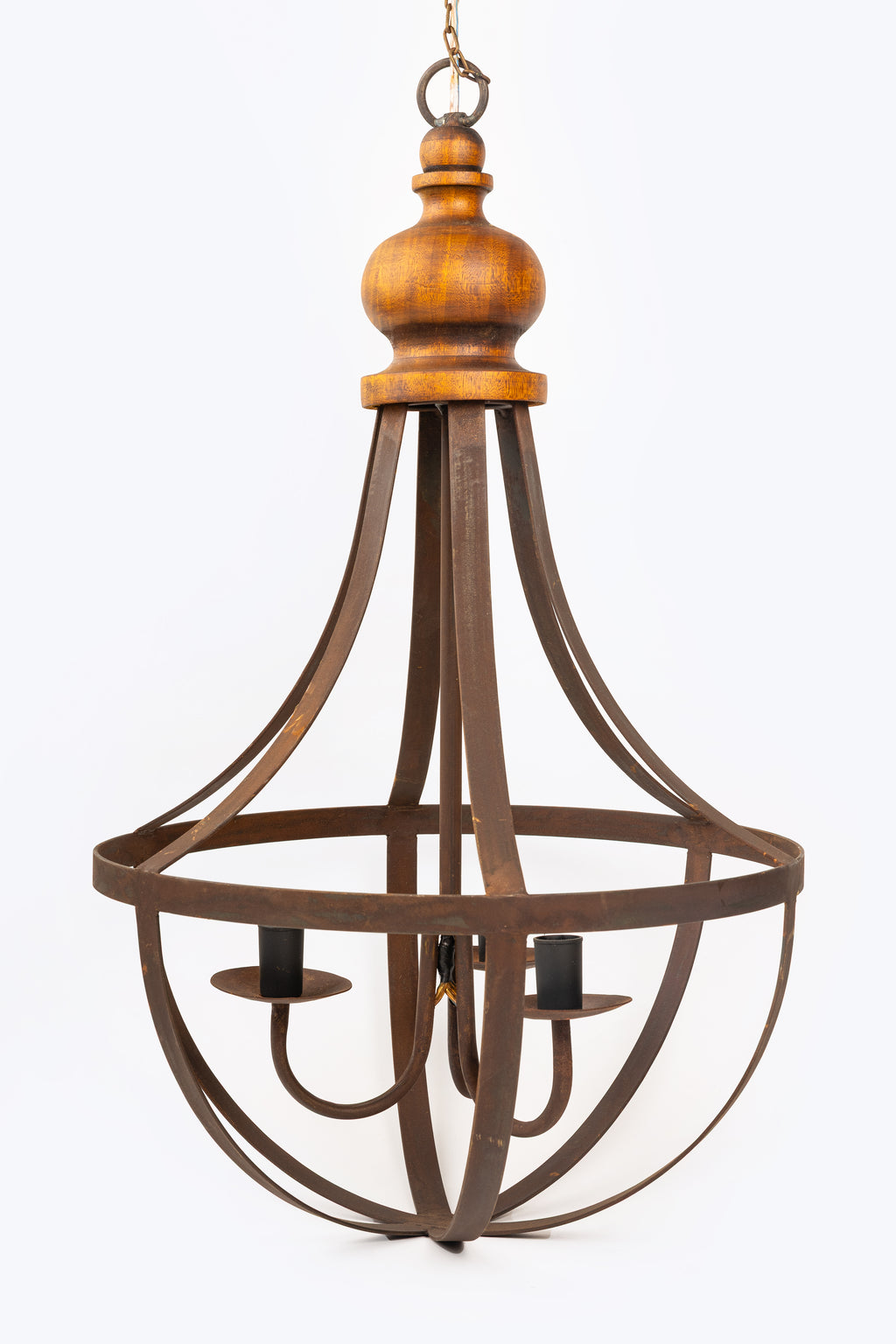 Lustre De Ferro Rústico ( 3 Lampadas)