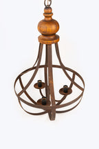 Lustre De Ferro Rústico ( 3 Lampadas)