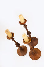 Trio De Castiçais Torneado (P/M/G)